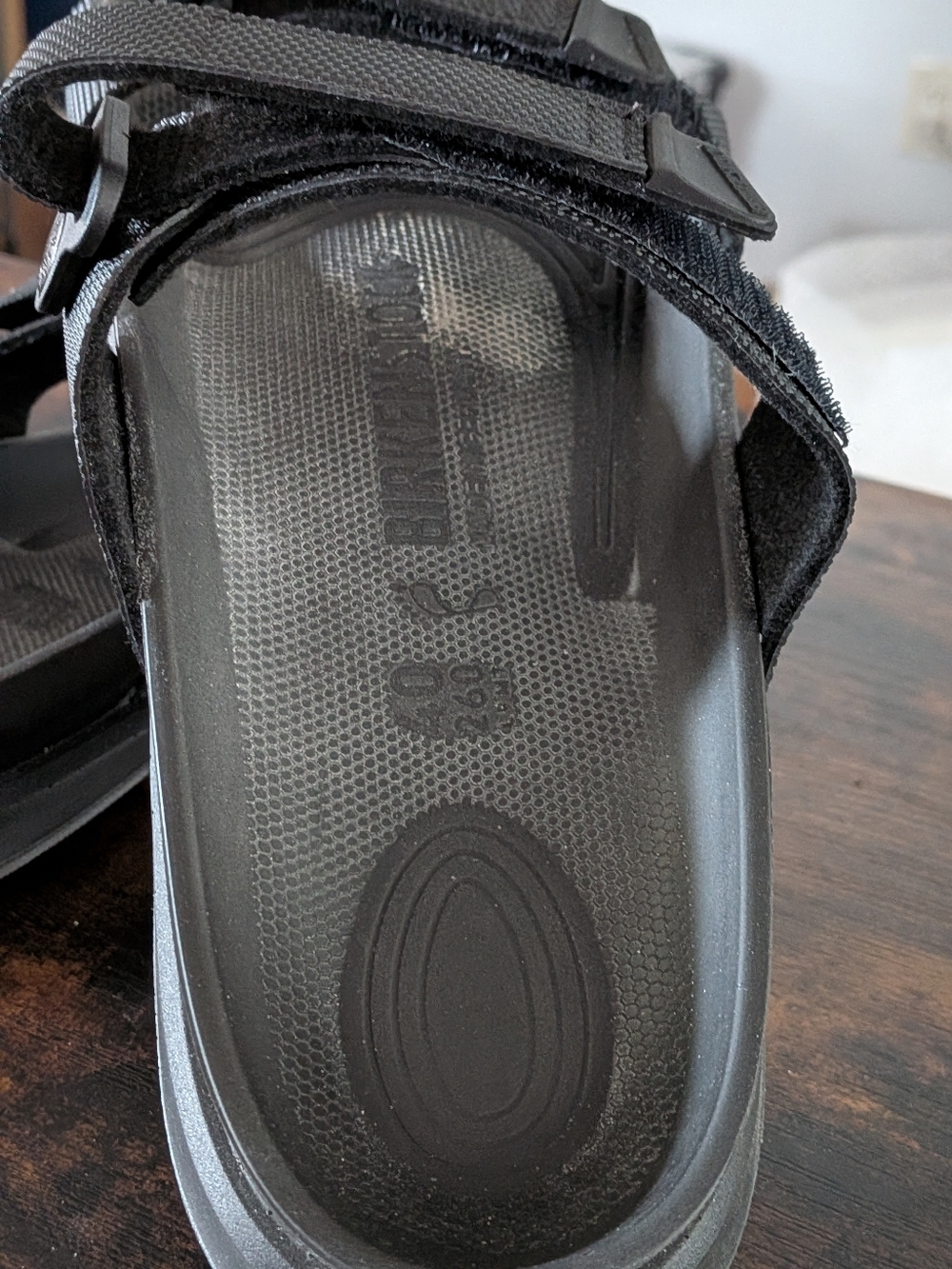 Birkenstock Sahara Futura Black Slide Sandals Ladies 9 or 40 - Picture 3 of 6